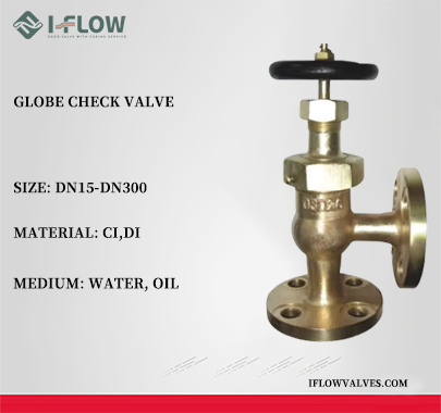 I-FLOW Screw Down Angle Globe Check Valve