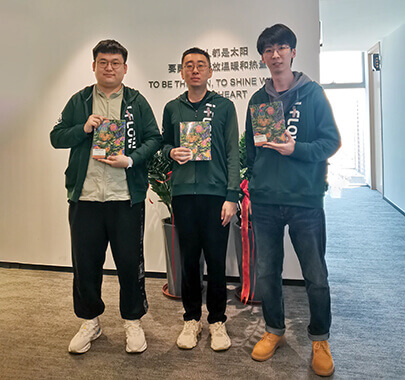 Celebrating The First Anniversary of Joining The Company in Suqian,Ethan and Gavin